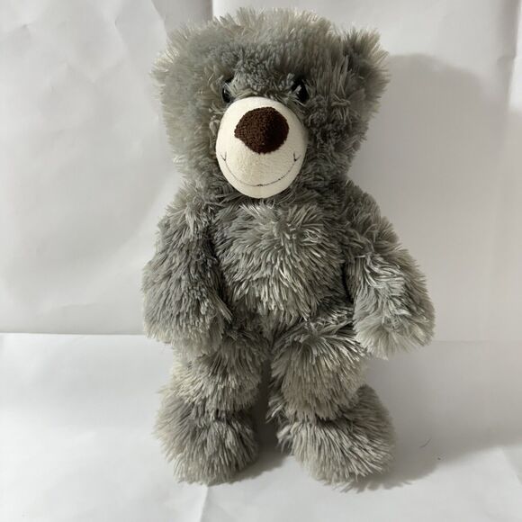 DanDee Walmart gray plush teddy bear cream white brown nose stuffed - Picture 2 of 5